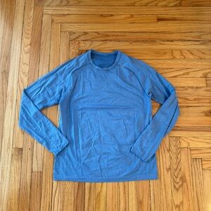 Lululemon Men's Blue Long Sleeve Shirt